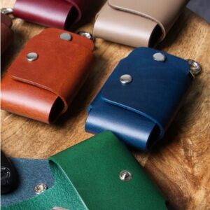 lemma "Coche" Smart Key Case/ Buttelo Leather Navy Blue